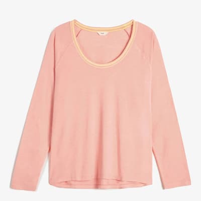 Pink Boxy Cotton T-Shirt 