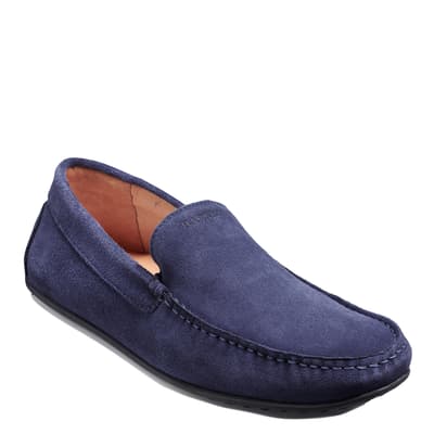 Blue Suede Stirling Loafers