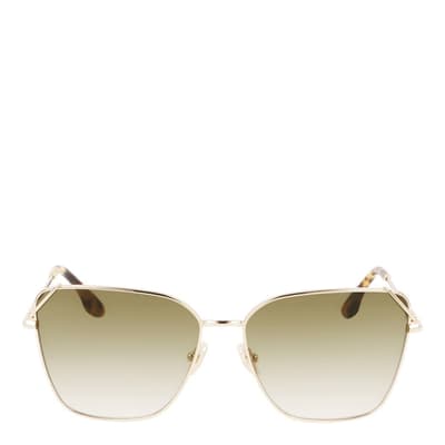 Women's Gold Victoria Beckham Sunglasses 59mm