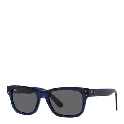 Striped Blue Sunglasses 52mm