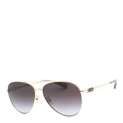 Women′s Gold Coach Sunglasses 61mm