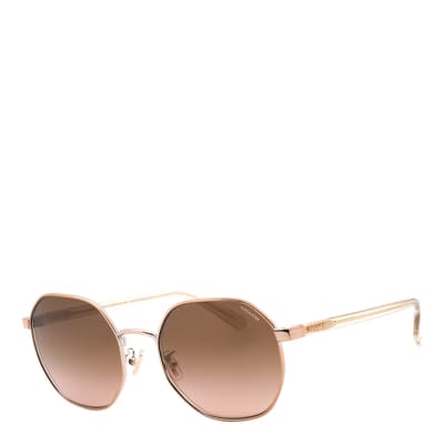 Women′s Gold Coach Sunglasses 56mm