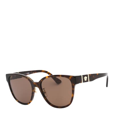 Women′s Havana Brown Versace Sunglasses 57mm
