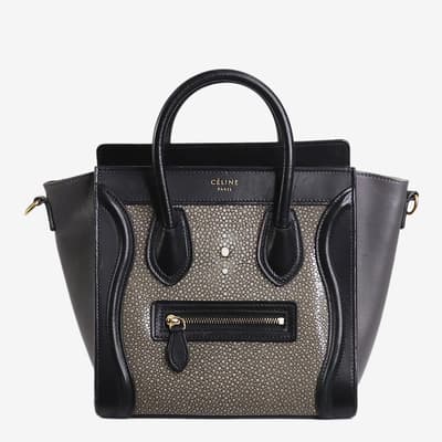 Celine Multicolour 2016 Small Luggage Calf Leather Bag 