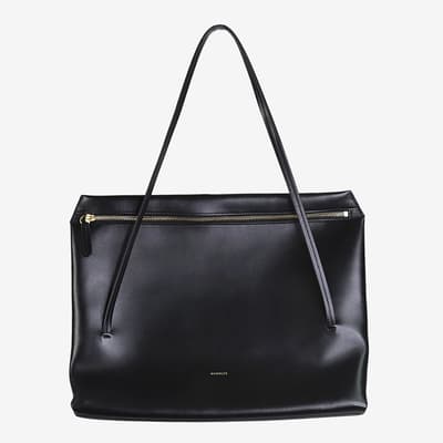 Wandler Black Leather Top Handle Bag
