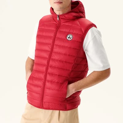 Red Pat Packable Gilet