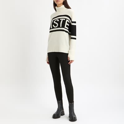 Cream Cashmere Blend Piste Jumper