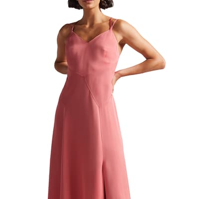 Pink Odinne Asymmetric Hem Dress