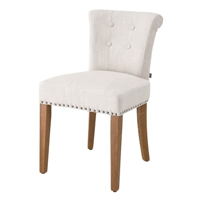Key Largo Dining Chair, Off White Linen