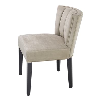 Windhaven Dining Chair, Greige Velvet