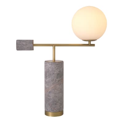 Xperience Table Lamp, Grey Marble