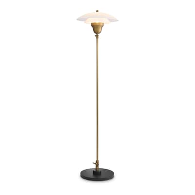 Novento Floor Lamp, Antique Brass