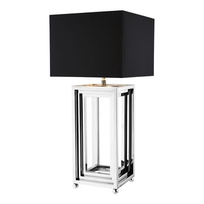 Menaggio Table Lamp, Nickel incl shade