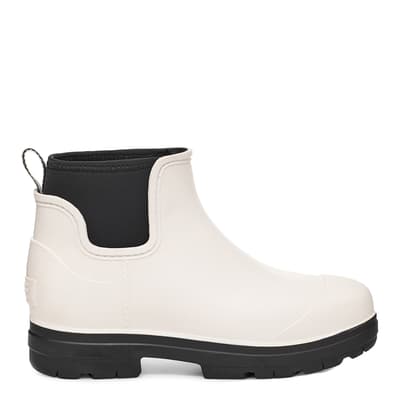 Women's White Droplet Ankle Boots