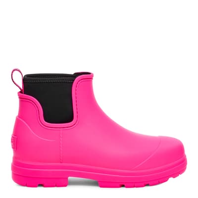 Women's Pink Droplet Ankle Boots
