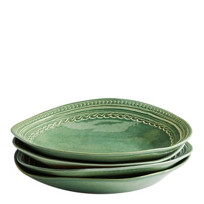 Set of 4 Green Adderbury Pasta Bowl