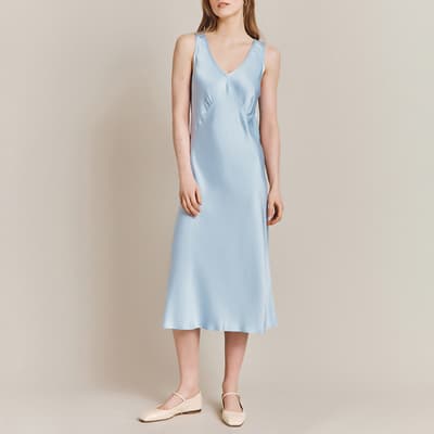 Light Blue Summer Midi Dress