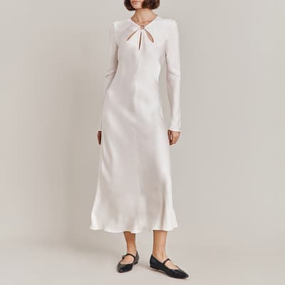 White Freya Long Sleeve Dress