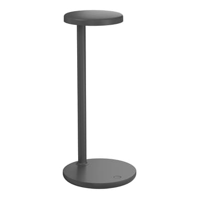 Oblique Qi Table Lamp, Matte Anthracite