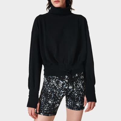 Black Melody Luxe Fleece Pullover 