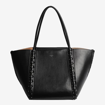 Alaia Black Studded Top Handle Bag 