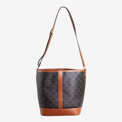 Celine Brown Medium Bucket Bag 