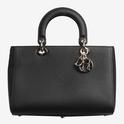 Christian Dior Black 2023 Medium Lady D-Sire Bag 