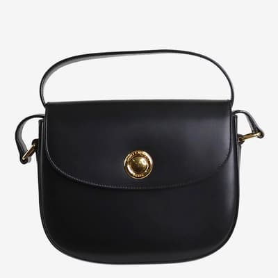Saint Laurent Black Leather Shoulder Bag 