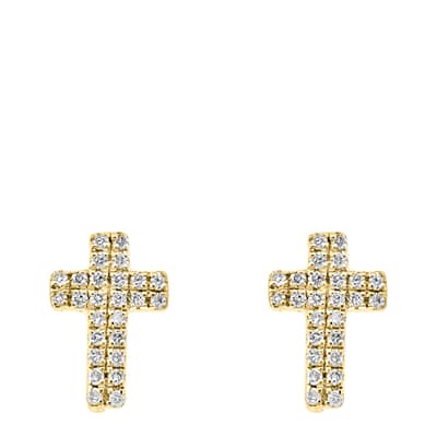 Diamond Cross Earrings                                                                                                                                                               