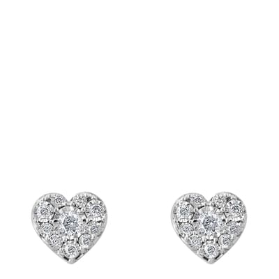 Diamond Heart Earrings                                                                                                                                                                                  