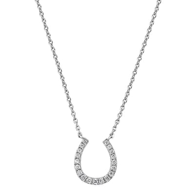 Diamond Horseshoe Necklace                                                                                                                                                               