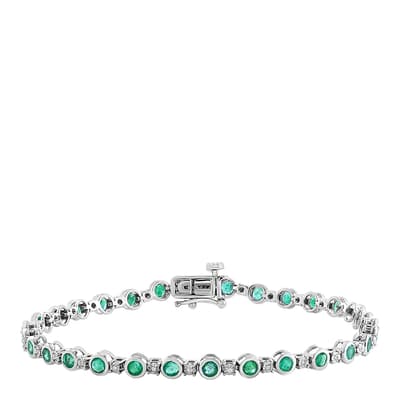 Diamond & Emerald Bracelet                                                                                                                                                        