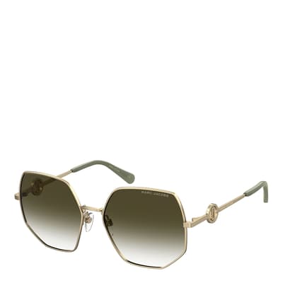 Marc Jacobs Gold Green Sunglasses 59mm