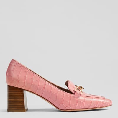 Pink Leather Johanna Court Heel