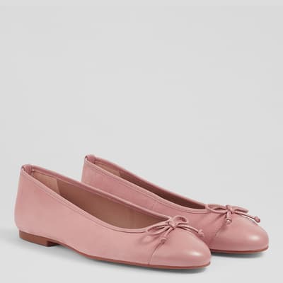 Pink Suede Kara Flat Shoes