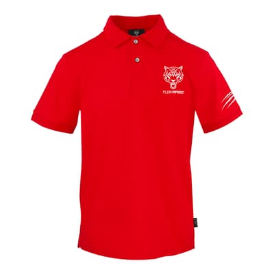 Red Logo Polo Shirt 