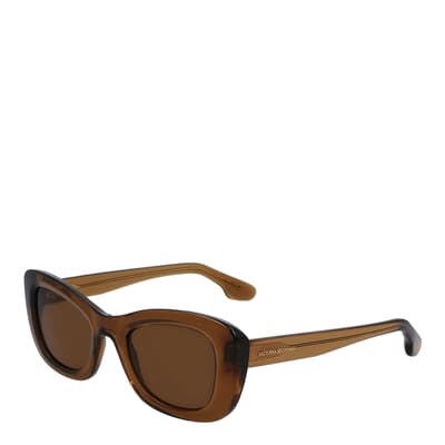 Victoria Beckham Brown Sunglasses 50mm
