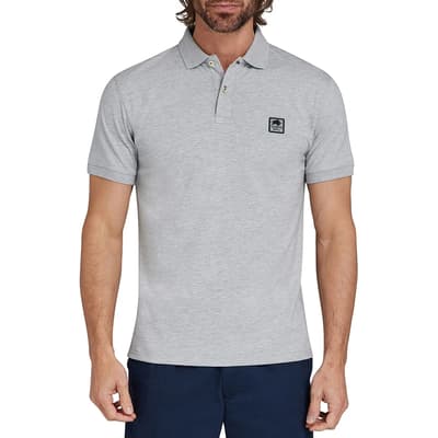 Grey Patch Jersey Cotton Polo