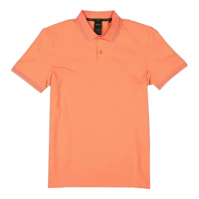 Orange Pio Cotton Polo Shirt