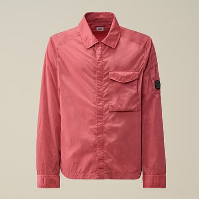 Pink Chrome R Pocket Over Shirt