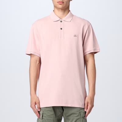 Pale Pink 70/2 Mercerized Jersey Cotton Polo Shirt