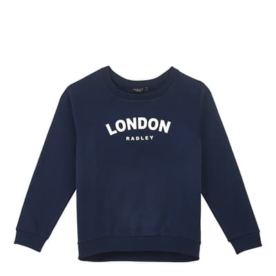 Navy Radley London Printed Sweatshirt