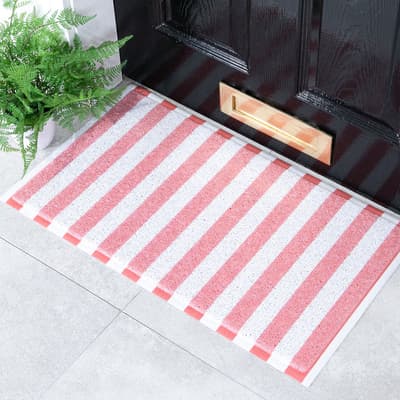 Pink Striped Doormat (70 x 40cm)