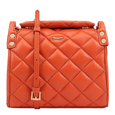 Red Quilted Leather Alatna Crossbody Bag