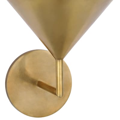 Orsay Small Single Sconce in Hand-Rubbed Antique Brass