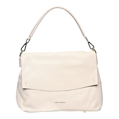 Beige Leather Handbag