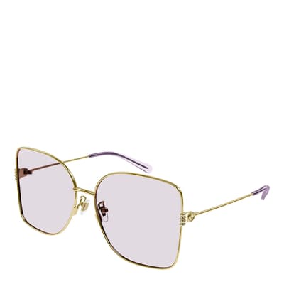 Women's Gold/Purple Gucci Sunglasses 62mm