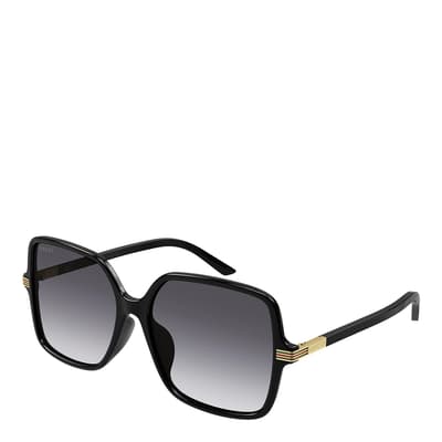 Women's Black/Grey Gucci Sunglasses 59mm