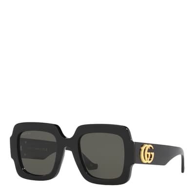 Women's Black/Grey Gucci Sunglasses 50mm