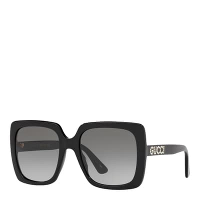 Women's Black/Grey Gucci Sunglasses 54mm